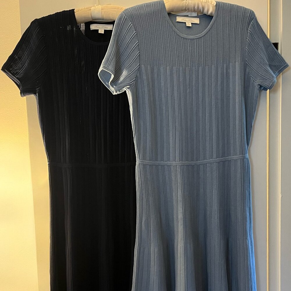 2 Like New Brooks Brothers Short-Sleeve Sweater Dresses - Med ($338 value)